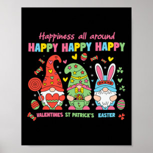 Happy Valentine St Patrick Easter Happy Holiday Gn Poster