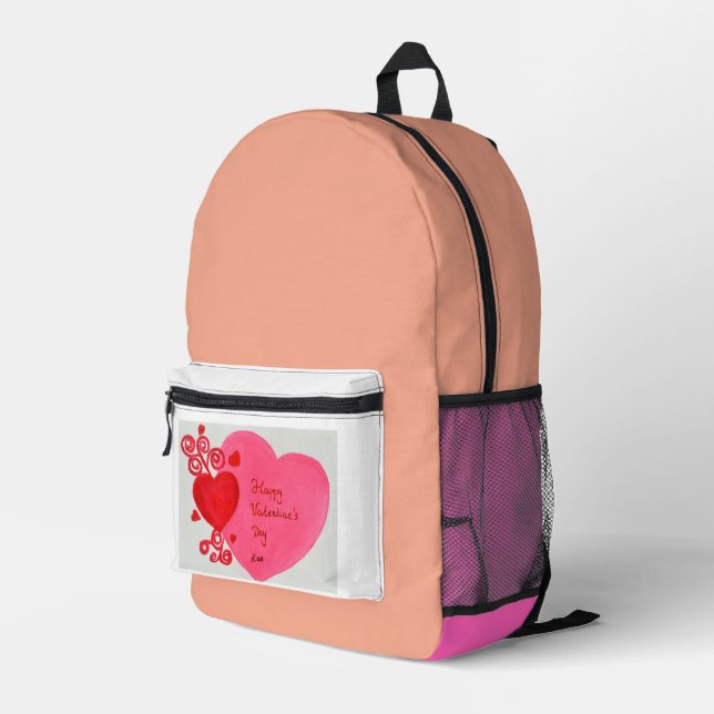Happy Valentine's backpack  (Back Corner Right)