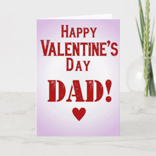 Happy Valentines Dad Distressed Card