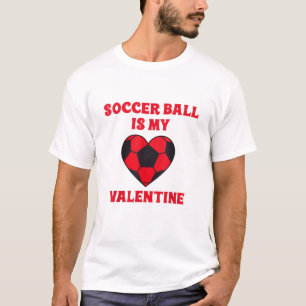 Happy Valentine's Day 2022 Soccer Heart  T-Shirt