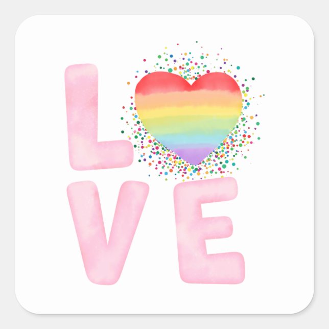 Happy Valentine's Day 2023 Idea For Her Square Sticker (Front)