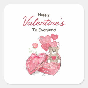 Happy Valentine's Day 2023 -Love Images Trendy     Square Sticker