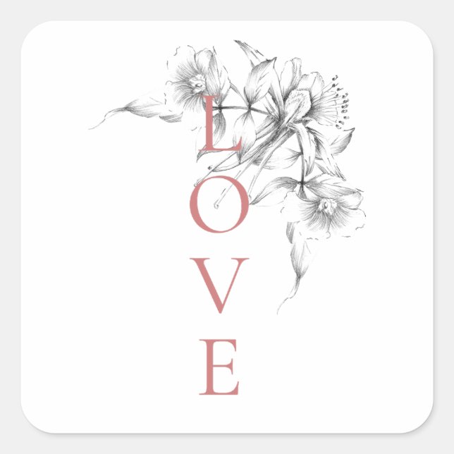Happy Valentine's Day 2023 -Love Is Love Images   Square Sticker (Front)