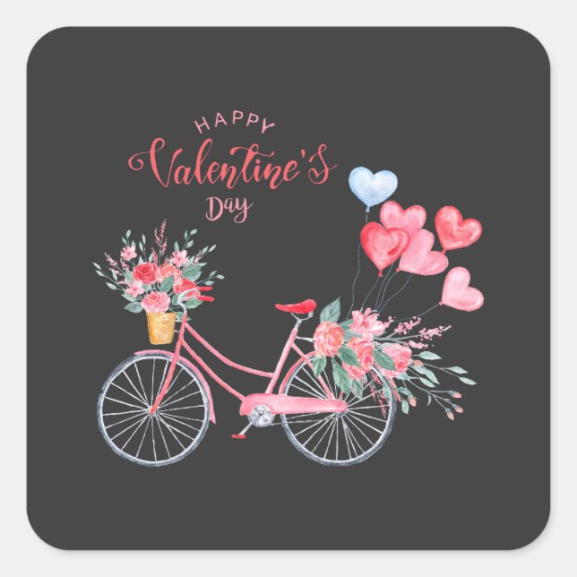 Happy Valentine's Day 2023 Sweethearts Images    Square Sticker (Front)