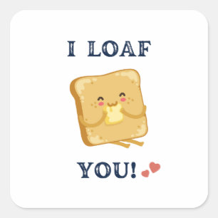 Happy Valentine's Day 2024 -Funny Love You         Square Sticker
