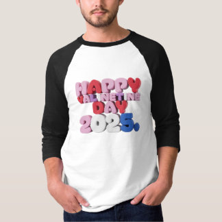 Happy Valentine's Day 2025 T-Shirt - Cute Valentin