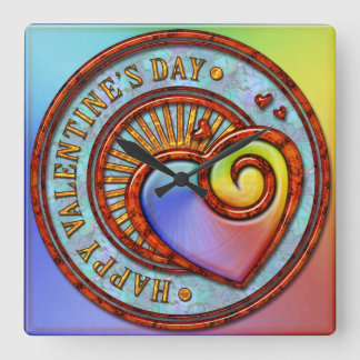 Happy Valentine's Day 2A Wall Clock