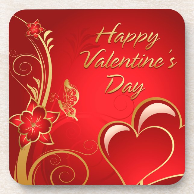 Happy Valentine's Day 3 Coaster (Front)