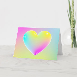 Happy Valentine's Day 3d Heart Holiday Card