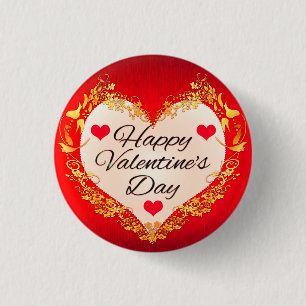 Happy Valentine's Day!-47949 3 Cm Round Badge