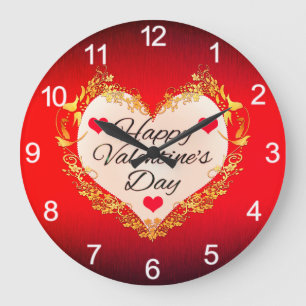 Happy Valentine's Day!-47949 Large Clock