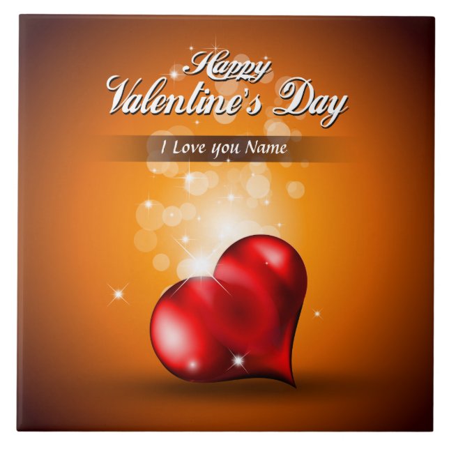 Happy Valentine's Day 4 Tile (Front)