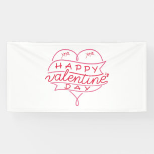 Happy Valentine's Day 4x8 Vinyl Banner