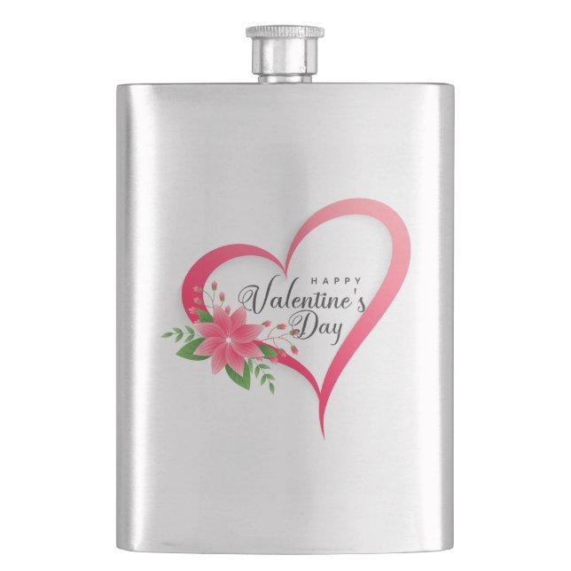 Happy Valentine's Day-53816 Coffee Mug Hip Flask (Front)