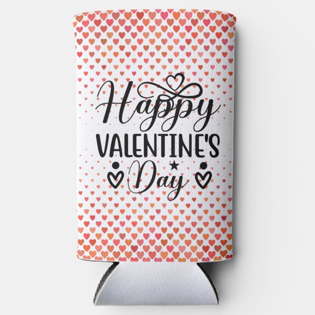 Happy Valentine's Day-53816 Seltzer Can Cooler (Front)