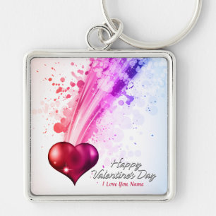 Happy Valentine's Day 6 Keychain