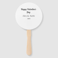 Happy Valentine's day add name date simple minimal