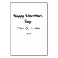 Happy Valentine's day add name date simple minimal