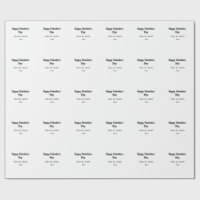 Happy Valentine's day add name date simple minimal
