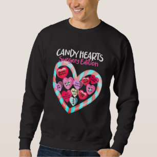 Happy Valentines Day Anaesthesia Design For Februa Sweatshirt