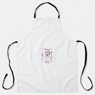 happy valentines day apron