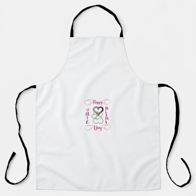 happy valentines day apron (Front)