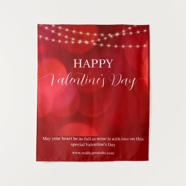 Happy Valentine's day Backdrop Tapestry (Front)