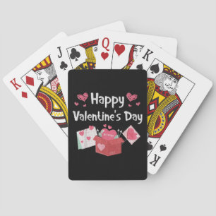 Happy Valentines Day Be Mine Cute Hearts Playing Cards