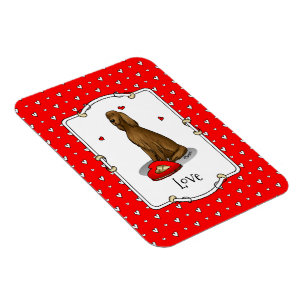 Happy Valentine's Day Be Mine Irish Setter (red 1) Magnet