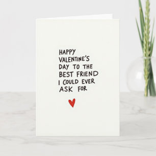 Happy Valentines Day Best Friend Card
