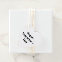 Happy Valentine's Day black white red cute heart