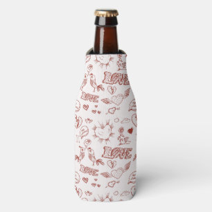 Happy Valentine's Day Bottle Cooler