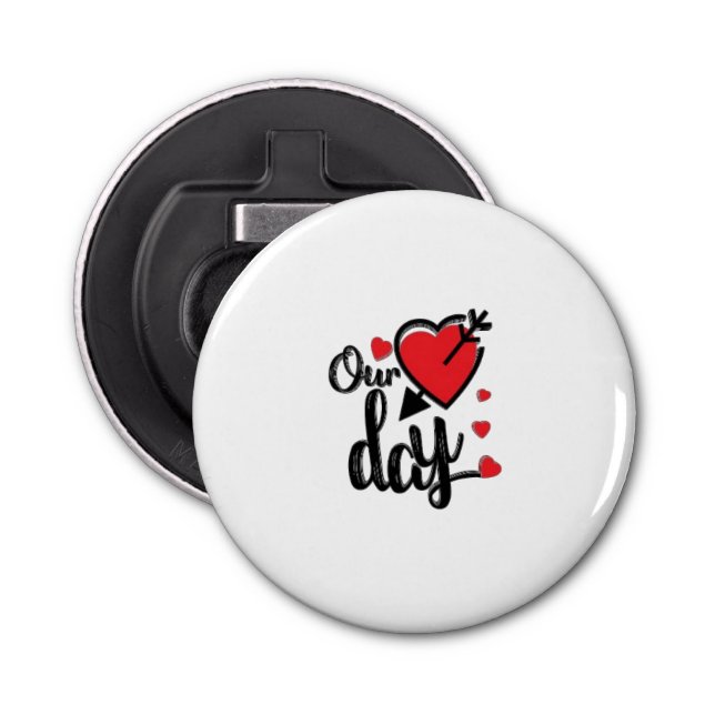 Happy Valentine's Day Bottle Opener (Front)