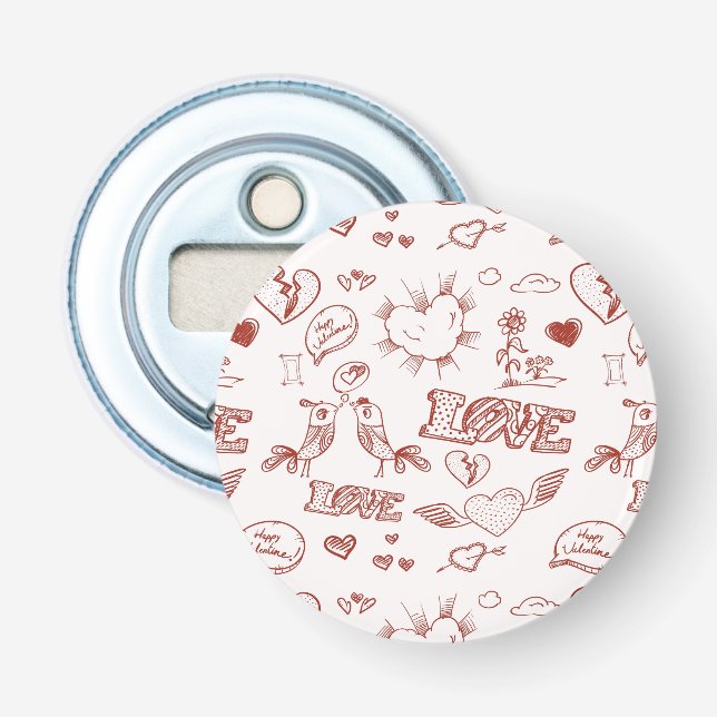 Happy Valentine's Day Bottle Opener (Front)