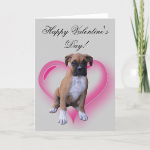 Happy Valentine's Day Boxer greeting card
