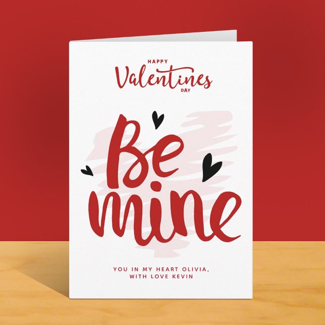 Happy Valentines Day, Boyfriend Gift, Be Mine Love Holiday Card (Happy Valentines Day, Boyfriend Gift, Be Mine Love Holiday Card, Valentine Cards for Him, I love You)