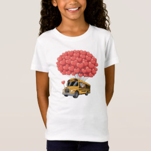 Happy Valentine's Day Bus with Owl T-Shirt