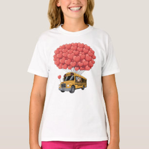 Happy Valentine's Day Bus with Owl T-Shirt