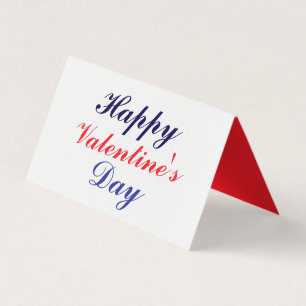 Happy Valentine's Day Business Card