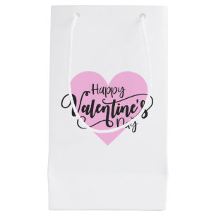 Happy Valentine's Day Calligraphy Gift Bag