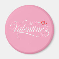 Happy Valentine's Day Calligraphy | Magnet