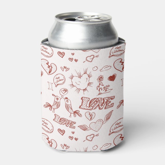 Happy Valentine's Day Can Cooler (Can Front)
