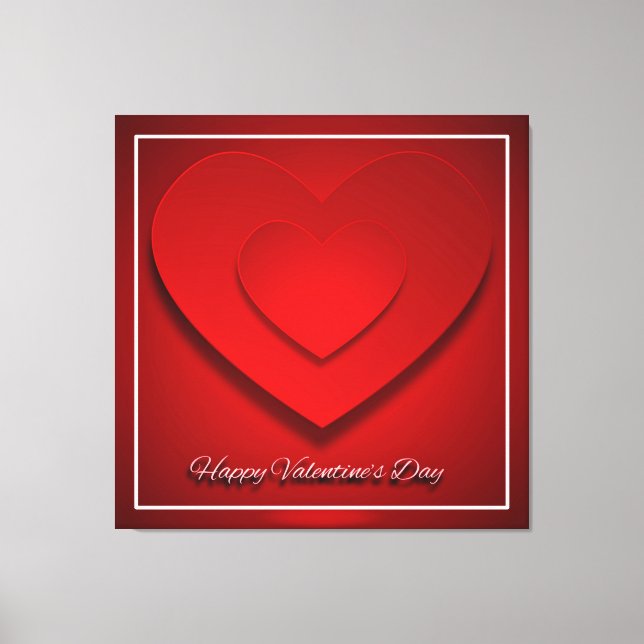 Happy Valentine's Day! Canvas Print (Front)