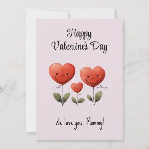 Happy Valentine''s Day, Card from Dad & Baby, 