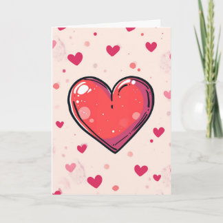 Happy Valentine's Day Card - Painted Heart