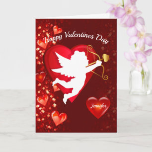 Happy Valentine's Day Card Personalize Name