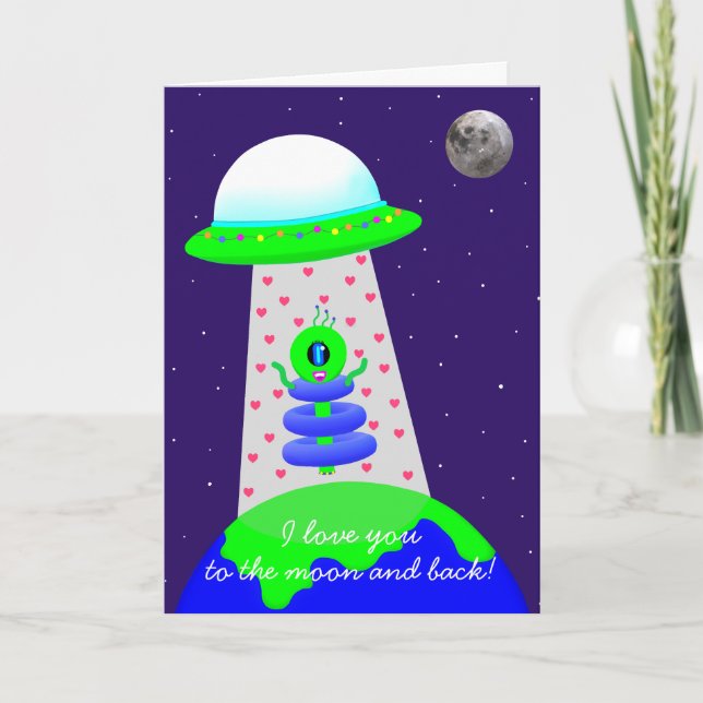 Happy Valentine's day card with alien by Jo Images (Front)