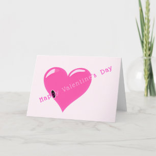 Happy Valentine's Day Card with Romantic Heart