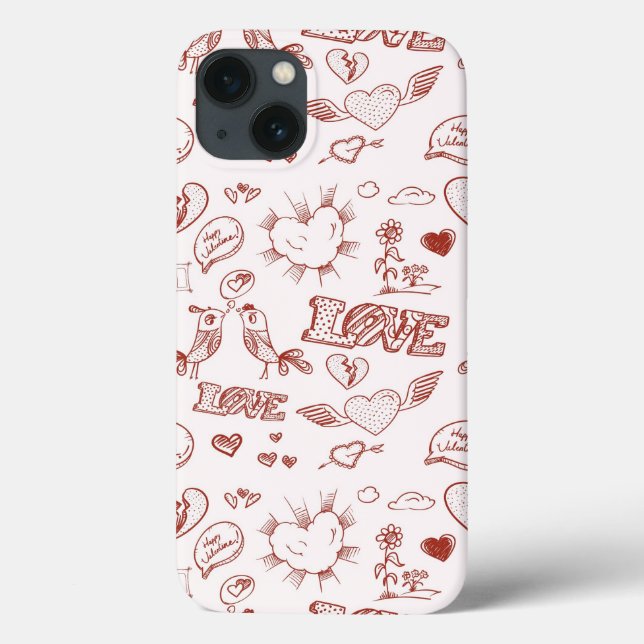 Happy Valentine's Day Case-Mate iPhone Case (Back)