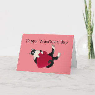 Happy Valentine's Day Cat Card